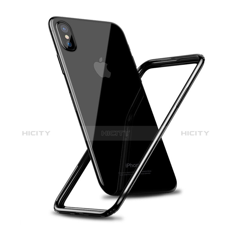 Funda Bumper Silicona Gel para Apple iPhone Xs Negro