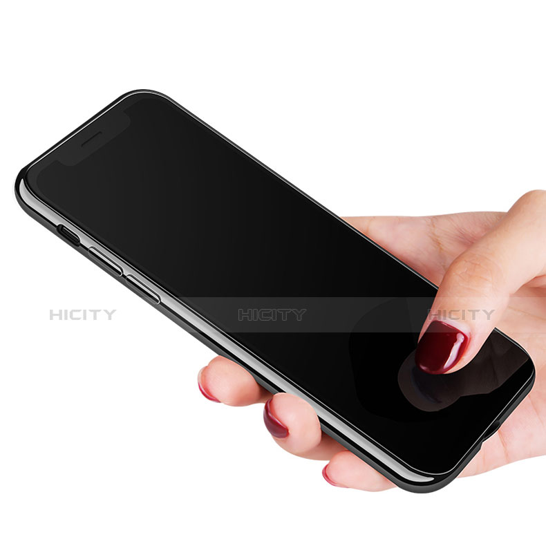 Funda Bumper Silicona Transparente Espejo 360 Grados C02 para Apple iPhone X Negro