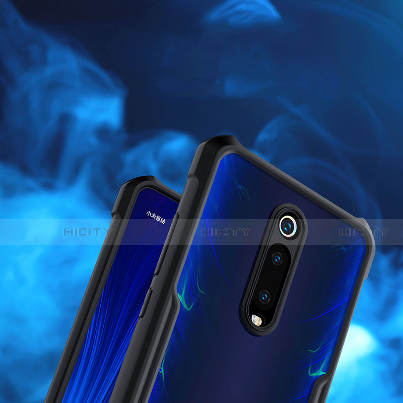 Funda Bumper Silicona Transparente Espejo 360 Grados con Magnetico Anillo de dedo Soporte T01 para Xiaomi Mi 9T