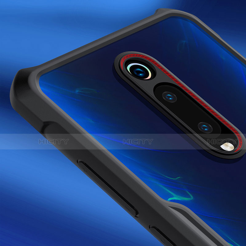 Funda Bumper Silicona Transparente Espejo 360 Grados con Magnetico Anillo de dedo Soporte T01 para Xiaomi Mi 9T Pro