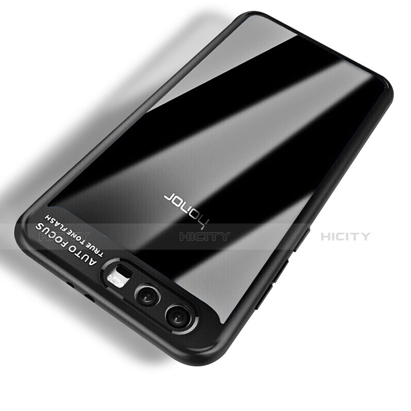 Funda Bumper Silicona Transparente Espejo 360 Grados para Huawei Honor 9 Negro