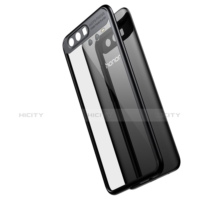 Funda Bumper Silicona Transparente Espejo 360 Grados T02 para Huawei Honor 9 Premium Negro