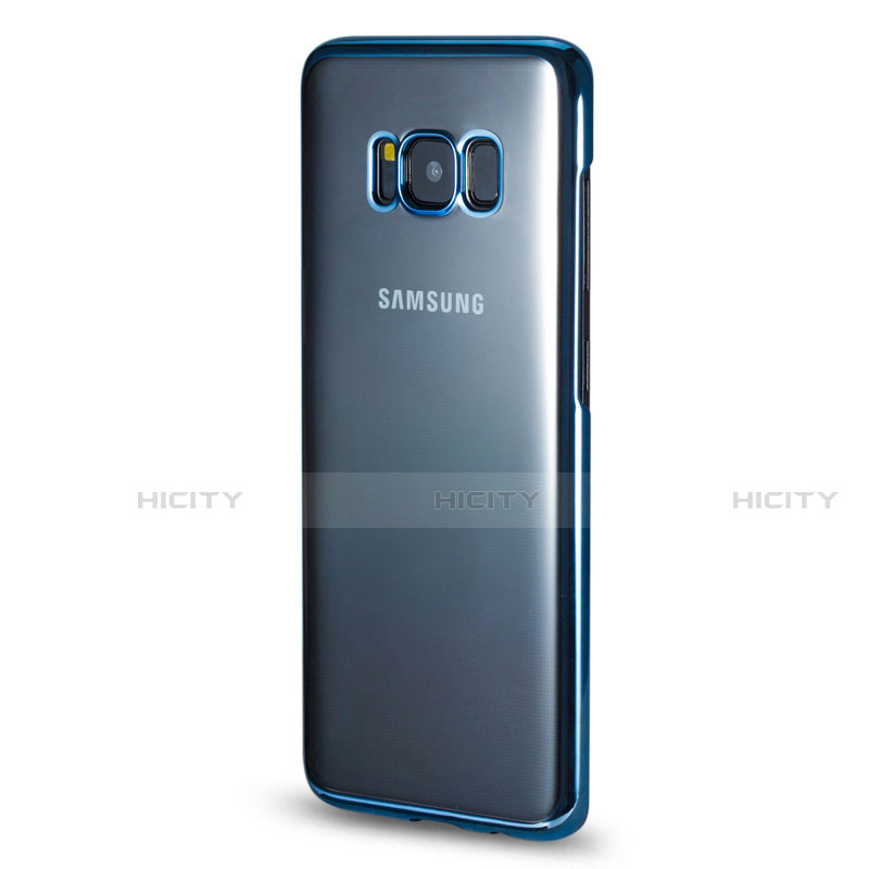 Funda Bumper Silicona Transparente Gel para Samsung Galaxy S8 Plus Azul