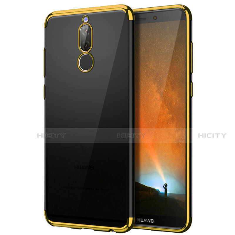 Funda Bumper Silicona Transparente Mate para Huawei G10 Oro