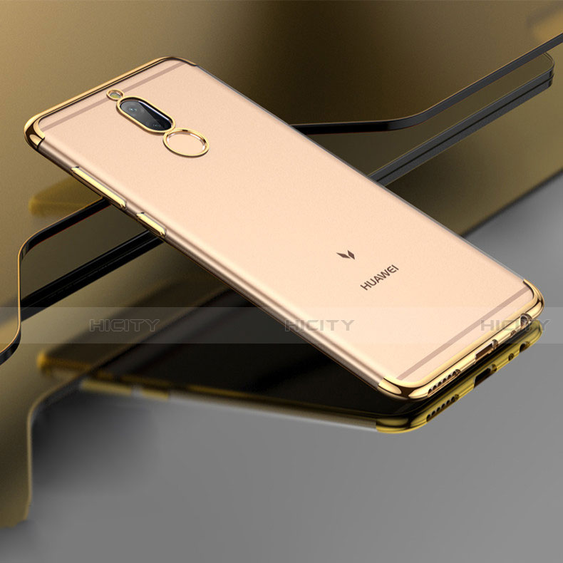 Funda Bumper Silicona Transparente Mate para Huawei G10 Oro