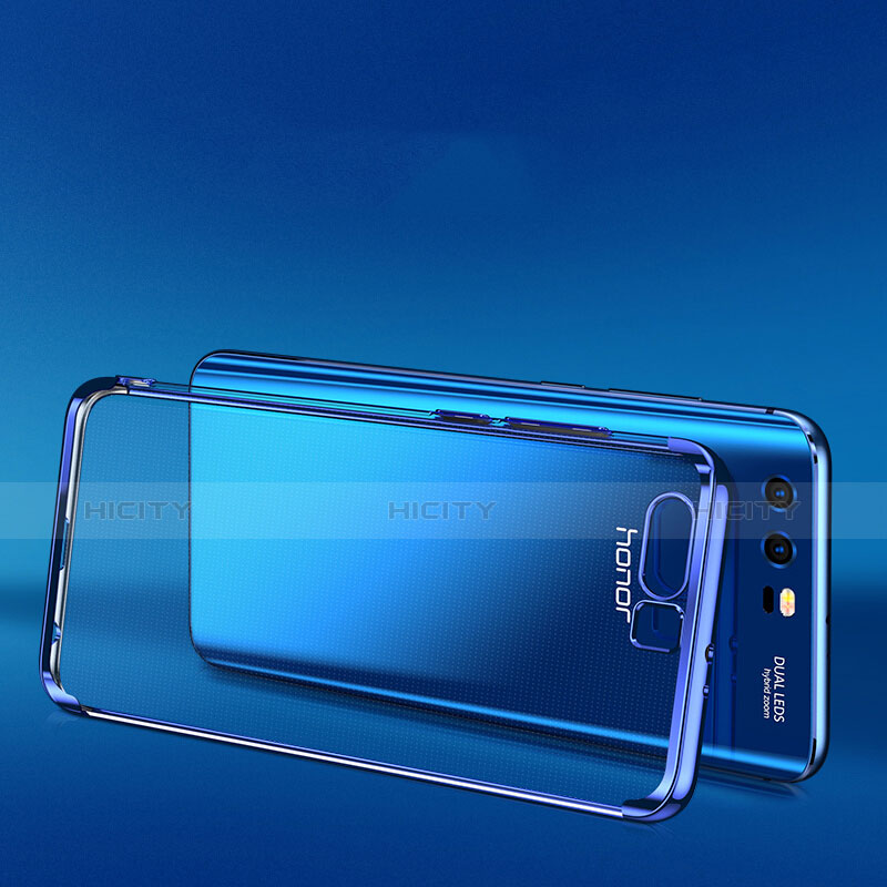 Funda Bumper Silicona Transparente Mate para Huawei Honor 9 Premium Azul