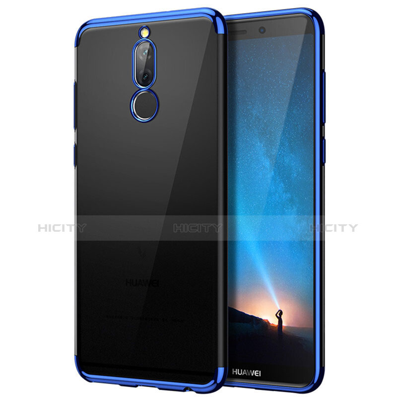 Funda Bumper Silicona Transparente Mate para Huawei Maimang 6 Azul