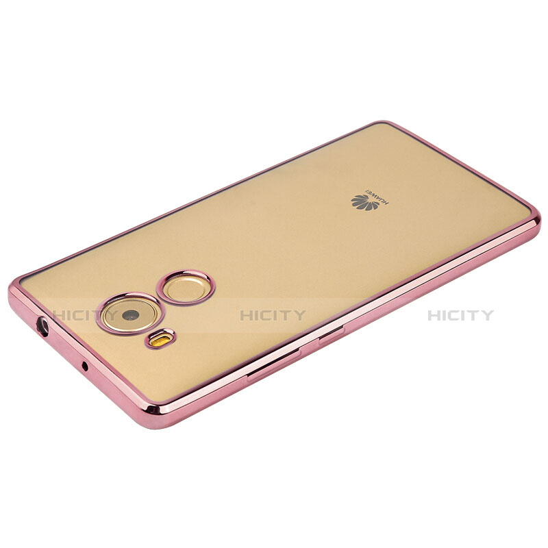 Funda Bumper Silicona Transparente Mate para Huawei Mate 8 Rosa