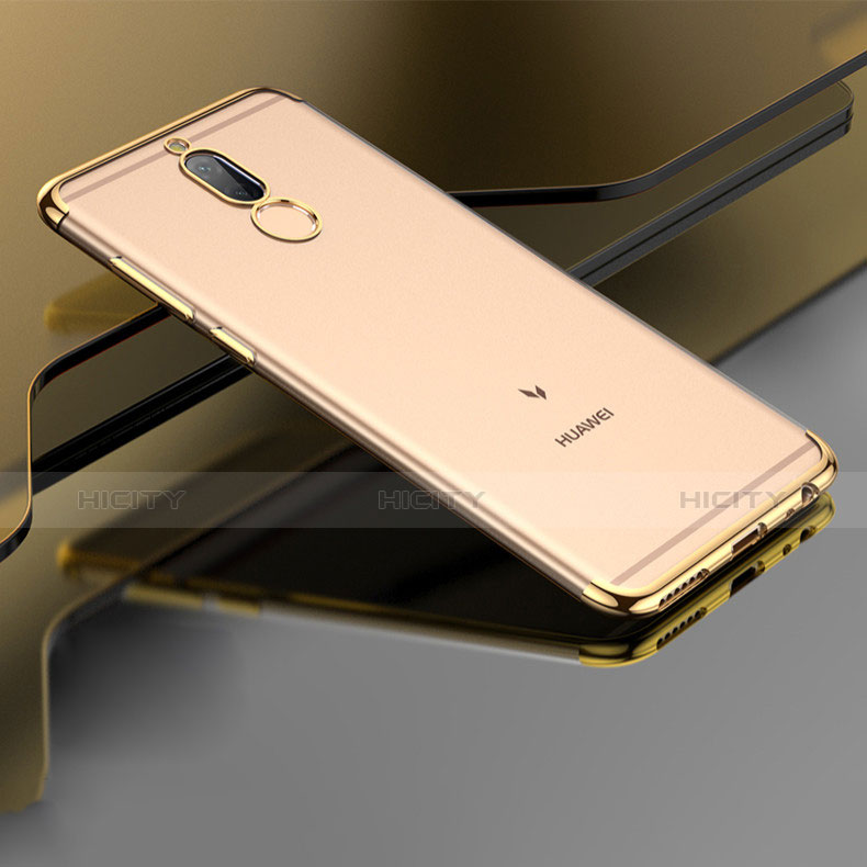 Funda Bumper Silicona Transparente Mate para Huawei Rhone Oro