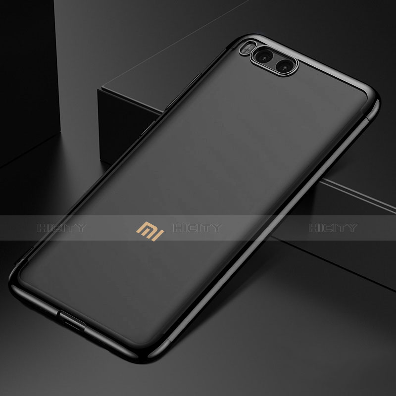 Funda Bumper Silicona Transparente Mate para Xiaomi Mi 6 Negro