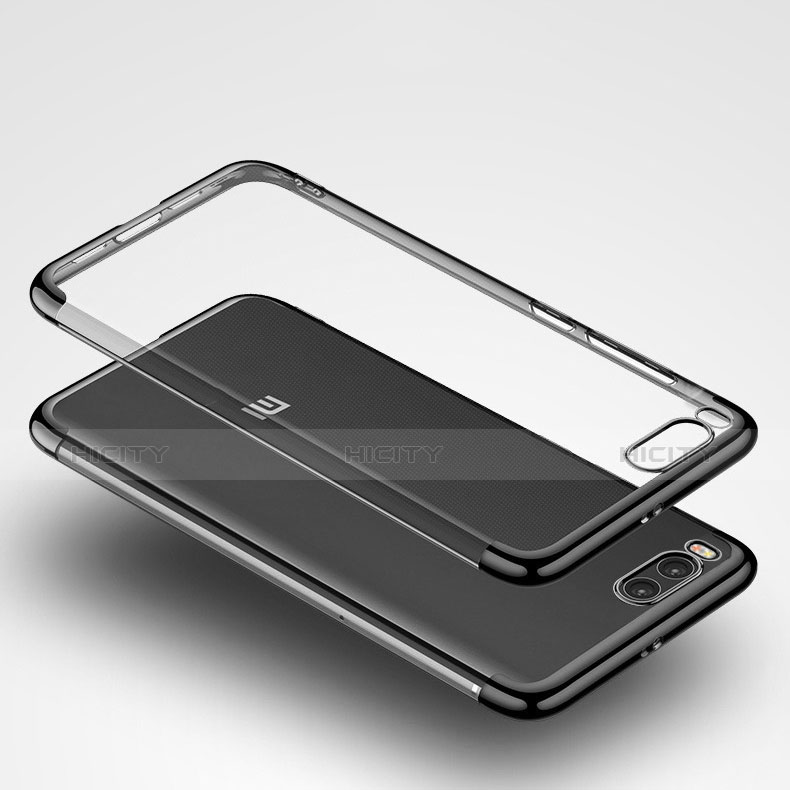 Funda Bumper Silicona Transparente Mate para Xiaomi Mi 6 Negro
