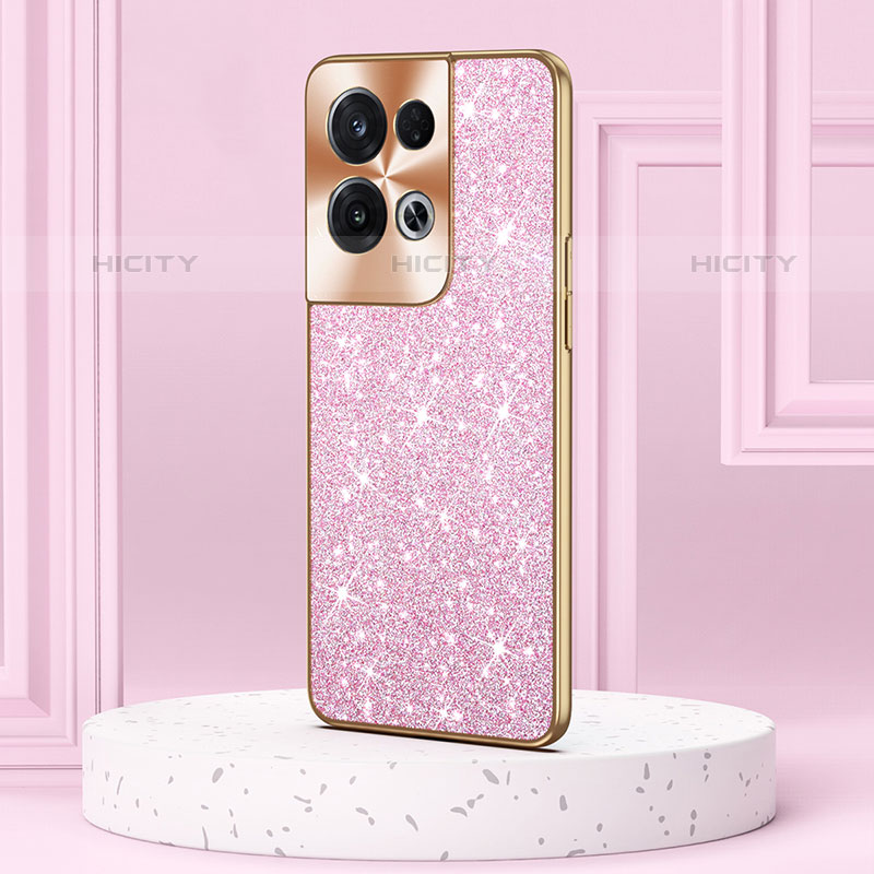 Funda Bumper Silicona y Plastico Carcasa Frontal y Trasera 360 Grados Bling-Bling GS1 para Oppo Reno8 Pro+ Plus 5G