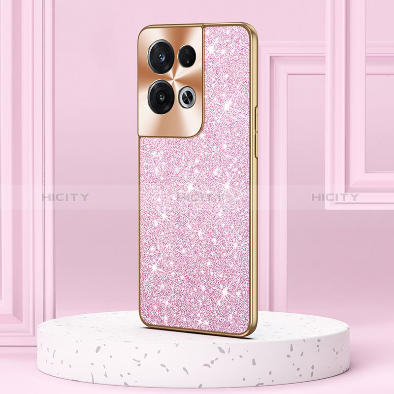 Funda Bumper Silicona y Plastico Carcasa Frontal y Trasera 360 Grados Bling-Bling GS1 para Oppo Reno9 Pro+ Plus 5G