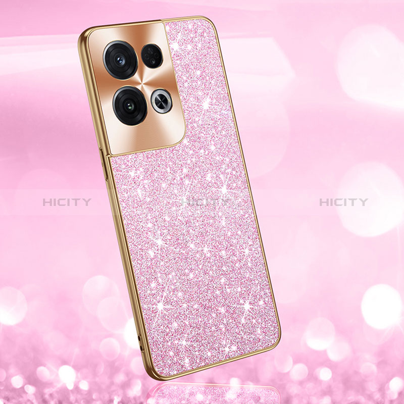 Funda Bumper Silicona y Plastico Carcasa Frontal y Trasera 360 Grados Bling-Bling GS1 para Oppo Reno9 Pro+ Plus 5G