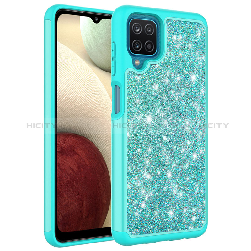 Funda Bumper Silicona y Plastico Carcasa Frontal y Trasera 360 Grados Bling-Bling JX1 para Samsung Galaxy A12 5G