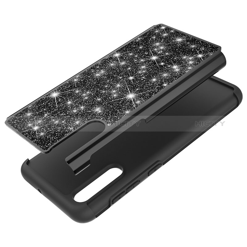 Funda Bumper Silicona y Plastico Carcasa Frontal y Trasera 360 Grados Bling-Bling JX1 para Samsung Galaxy A50