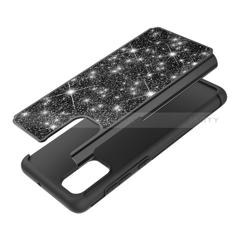 Funda Bumper Silicona y Plastico Carcasa Frontal y Trasera 360 Grados Bling-Bling JX1 para Samsung Galaxy A71 5G