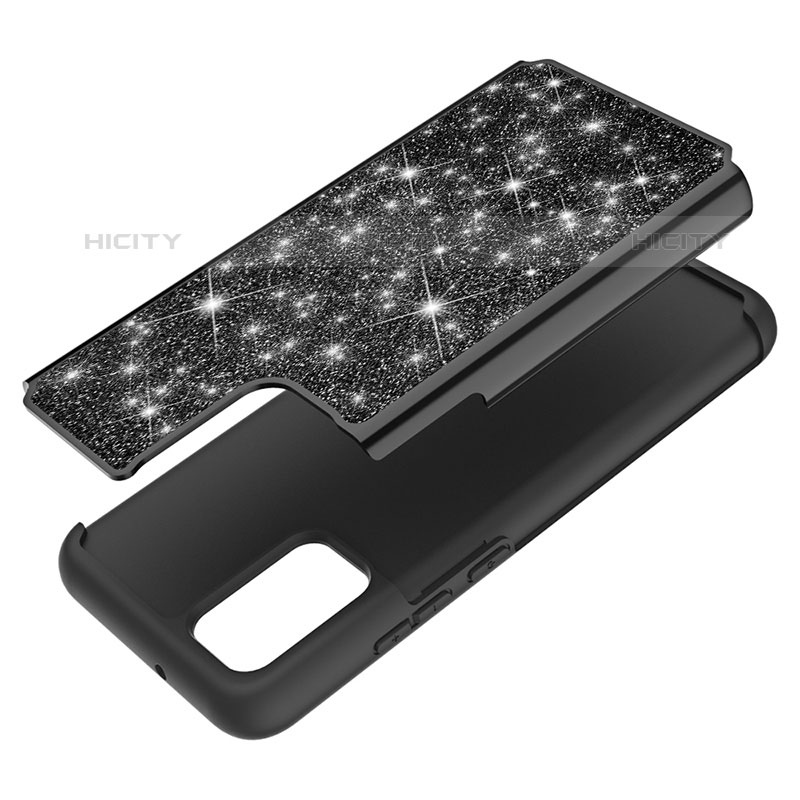 Funda Bumper Silicona y Plastico Carcasa Frontal y Trasera 360 Grados Bling-Bling JX1 para Samsung Galaxy M02s