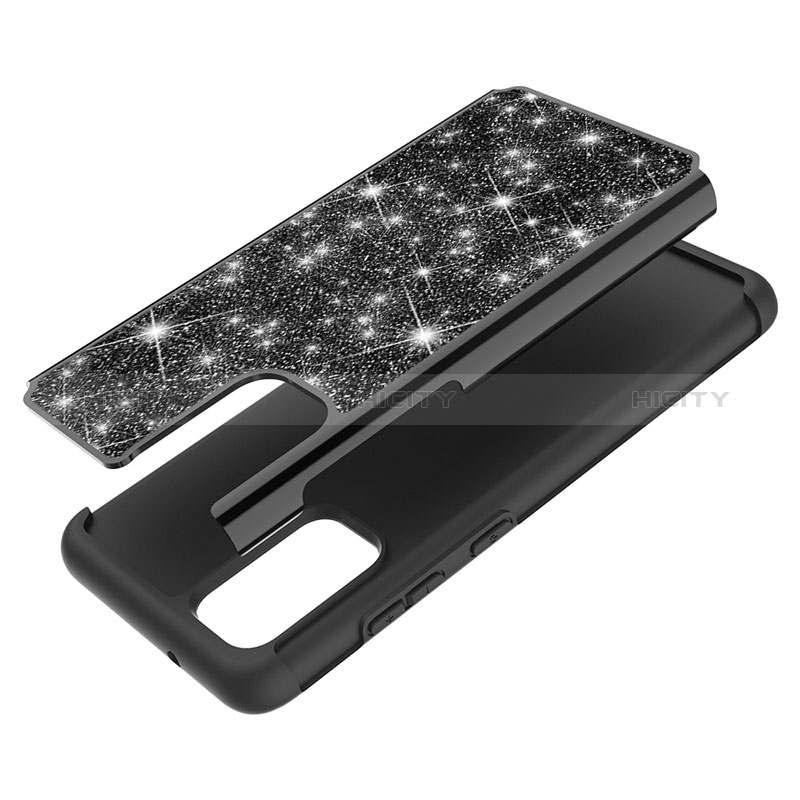 Funda Bumper Silicona y Plastico Carcasa Frontal y Trasera 360 Grados Bling-Bling JX1 para Samsung Galaxy S20 Plus 5G