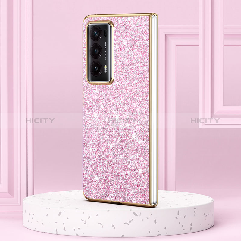 Funda Bumper Silicona y Plastico Carcasa Frontal y Trasera 360 Grados Bling-Bling para Huawei Honor Magic V2 5G