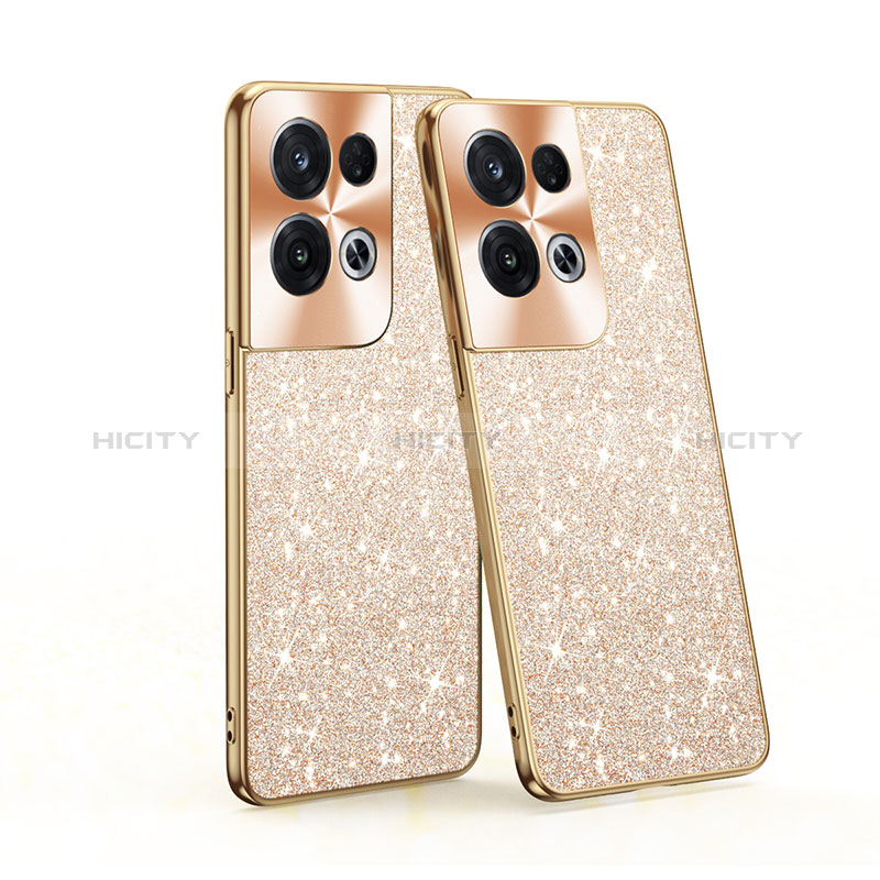 Funda Bumper Silicona y Plastico Carcasa Frontal y Trasera 360 Grados Bling-Bling para Oppo Reno9 Pro+ Plus 5G