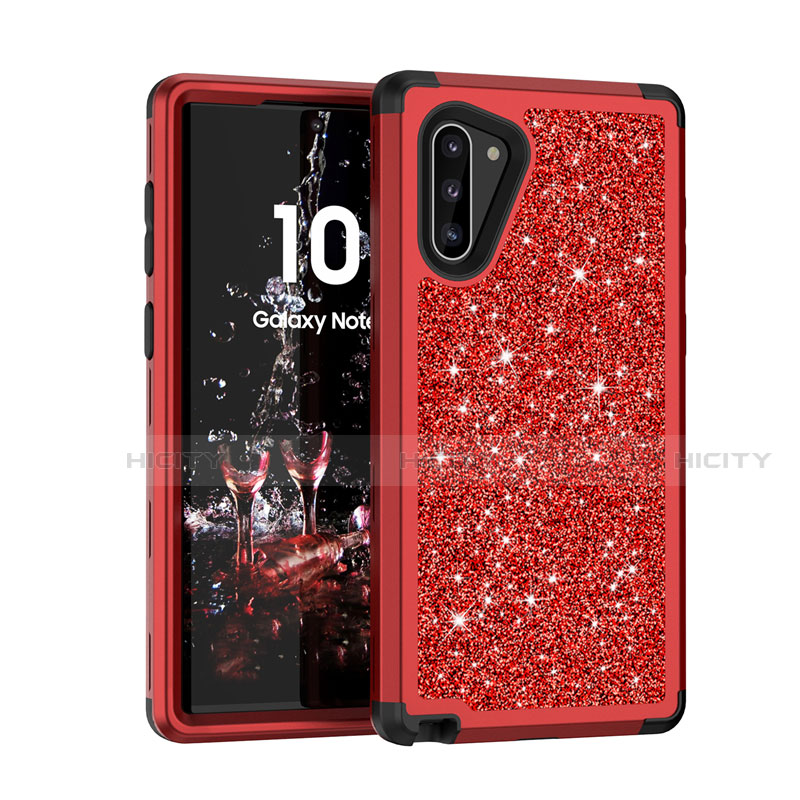 Funda Bumper Silicona y Plastico Carcasa Frontal y Trasera 360 Grados Bling-Bling para Samsung Galaxy Note 10 5G