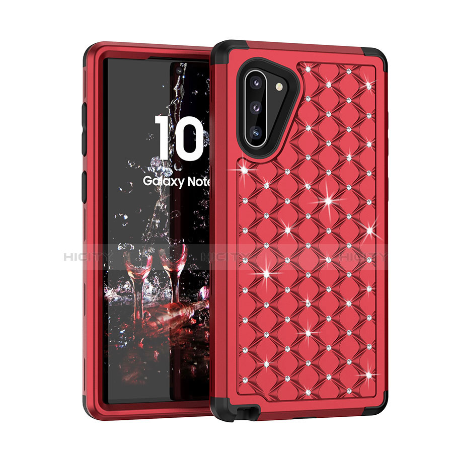 Funda Bumper Silicona y Plastico Carcasa Frontal y Trasera 360 Grados Bling-Bling U01 para Samsung Galaxy Note 10 5G