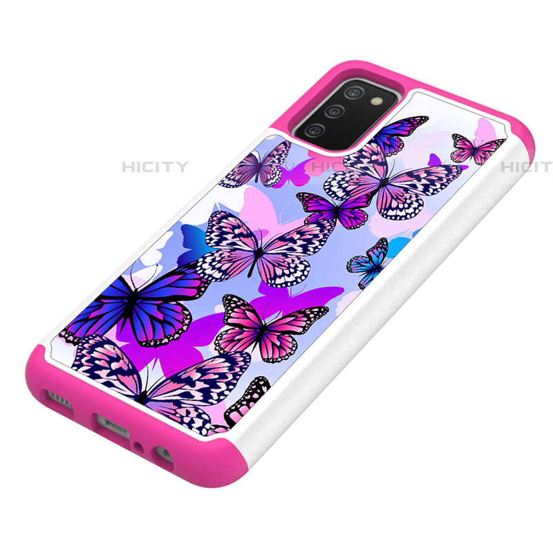 Funda Bumper Silicona y Plastico Carcasa Frontal y Trasera 360 Grados JX1 para Samsung Galaxy A03s