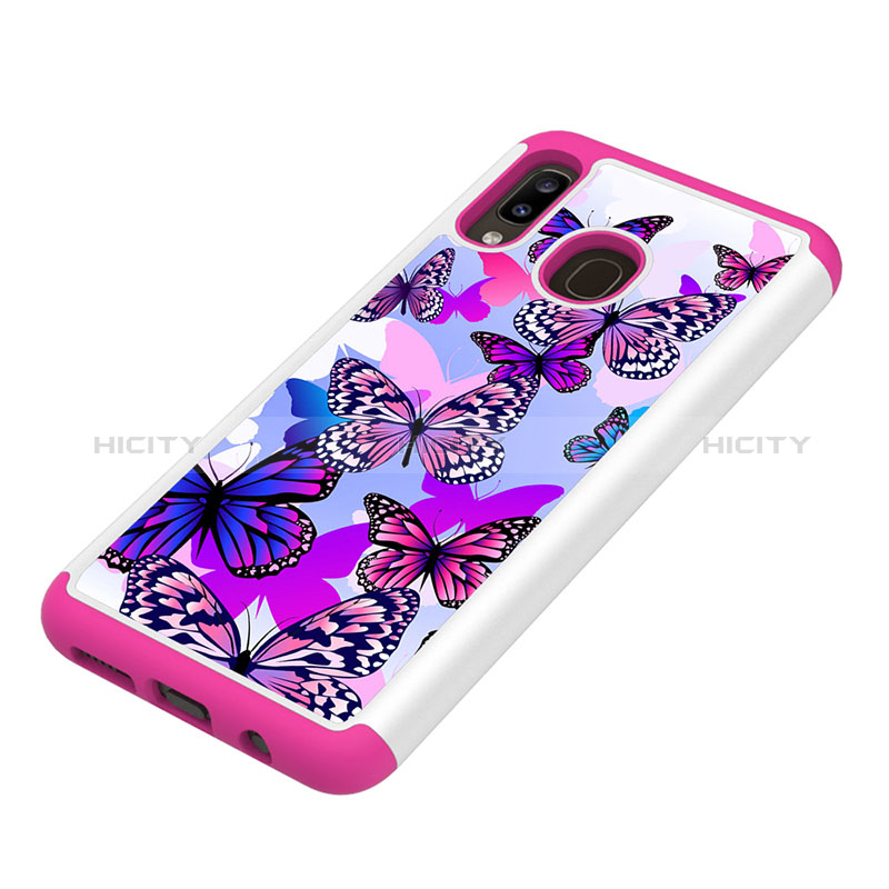 Funda Bumper Silicona y Plastico Carcasa Frontal y Trasera 360 Grados JX1 para Samsung Galaxy A30