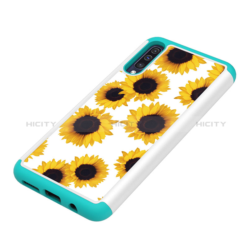 Funda Bumper Silicona y Plastico Carcasa Frontal y Trasera 360 Grados JX1 para Samsung Galaxy A50S