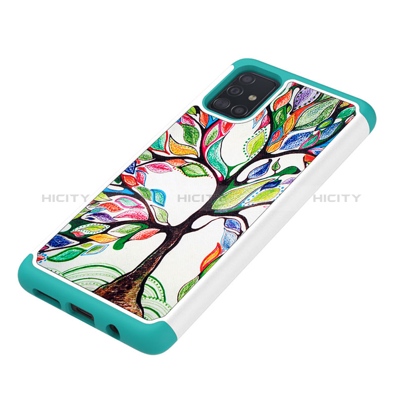 Funda Bumper Silicona y Plastico Carcasa Frontal y Trasera 360 Grados JX1 para Samsung Galaxy A51 5G