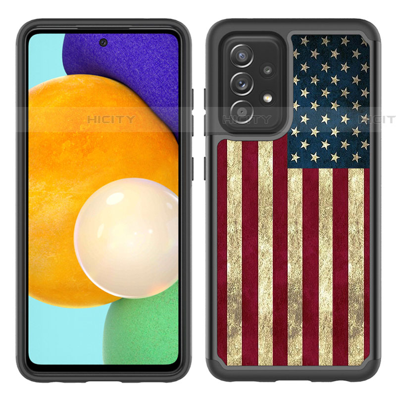 Funda Bumper Silicona y Plastico Carcasa Frontal y Trasera 360 Grados JX1 para Samsung Galaxy A52 5G