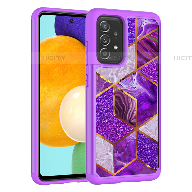 Funda Bumper Silicona y Plastico Carcasa Frontal y Trasera 360 Grados JX1 para Samsung Galaxy A52 5G