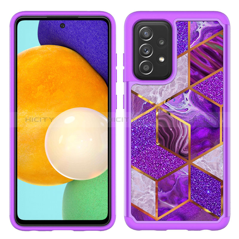 Funda Bumper Silicona y Plastico Carcasa Frontal y Trasera 360 Grados JX1 para Samsung Galaxy A52s 5G