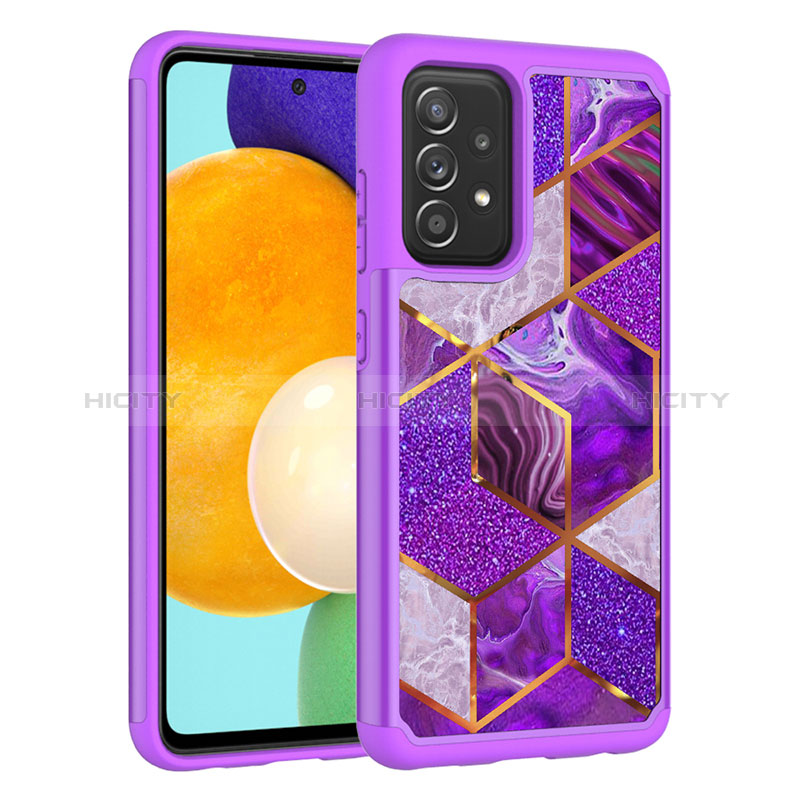 Funda Bumper Silicona y Plastico Carcasa Frontal y Trasera 360 Grados JX1 para Samsung Galaxy A52s 5G