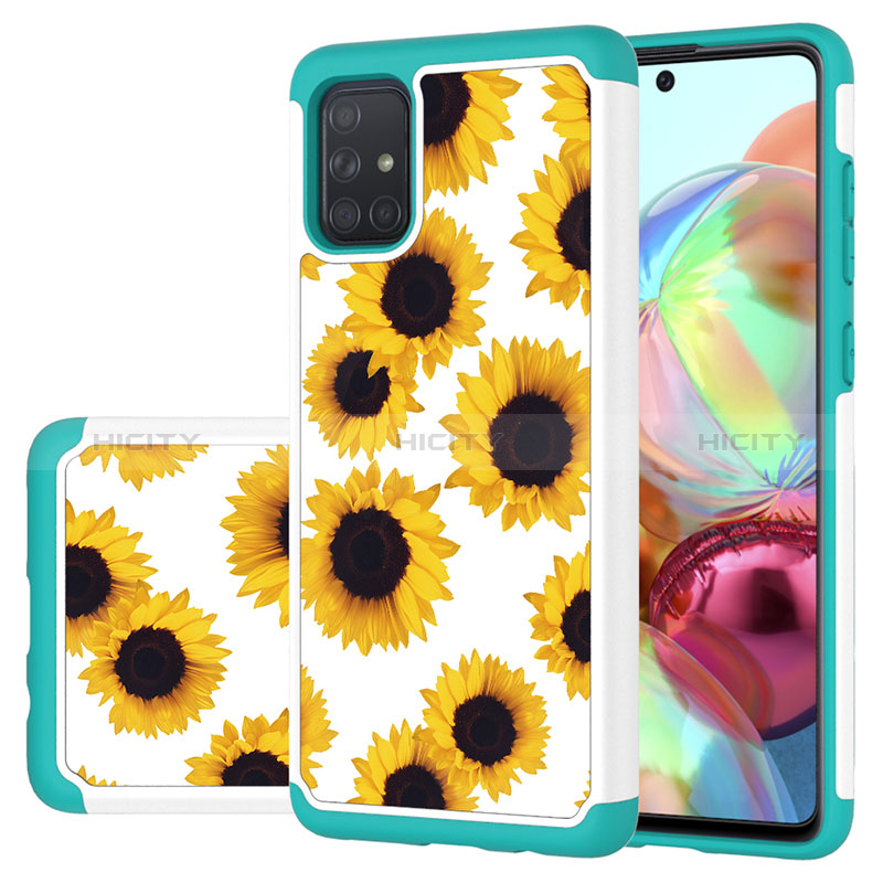 Funda Bumper Silicona y Plastico Carcasa Frontal y Trasera 360 Grados JX1 para Samsung Galaxy A71 5G