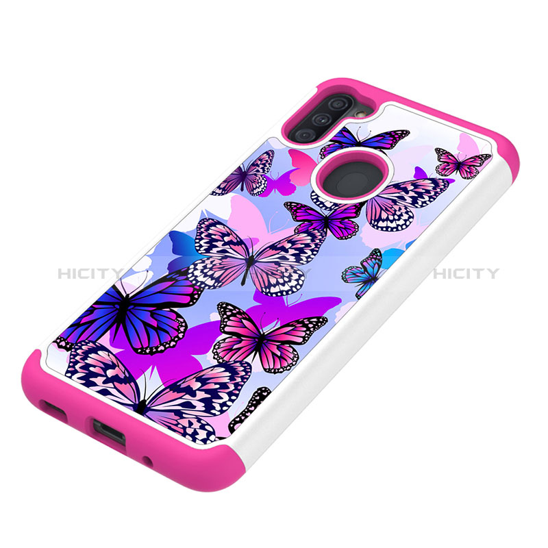 Funda Bumper Silicona y Plastico Carcasa Frontal y Trasera 360 Grados JX1 para Samsung Galaxy M11