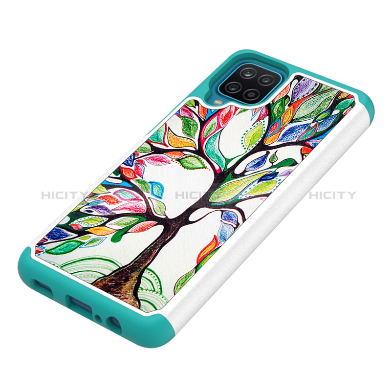 Funda Bumper Silicona y Plastico Carcasa Frontal y Trasera 360 Grados JX1 para Samsung Galaxy M12