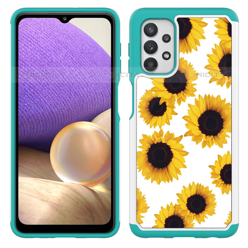 Funda Bumper Silicona y Plastico Carcasa Frontal y Trasera 360 Grados JX1 para Samsung Galaxy M32 5G