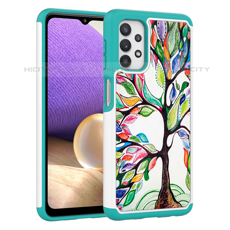 Funda Bumper Silicona y Plastico Carcasa Frontal y Trasera 360 Grados JX1 para Samsung Galaxy M32 5G