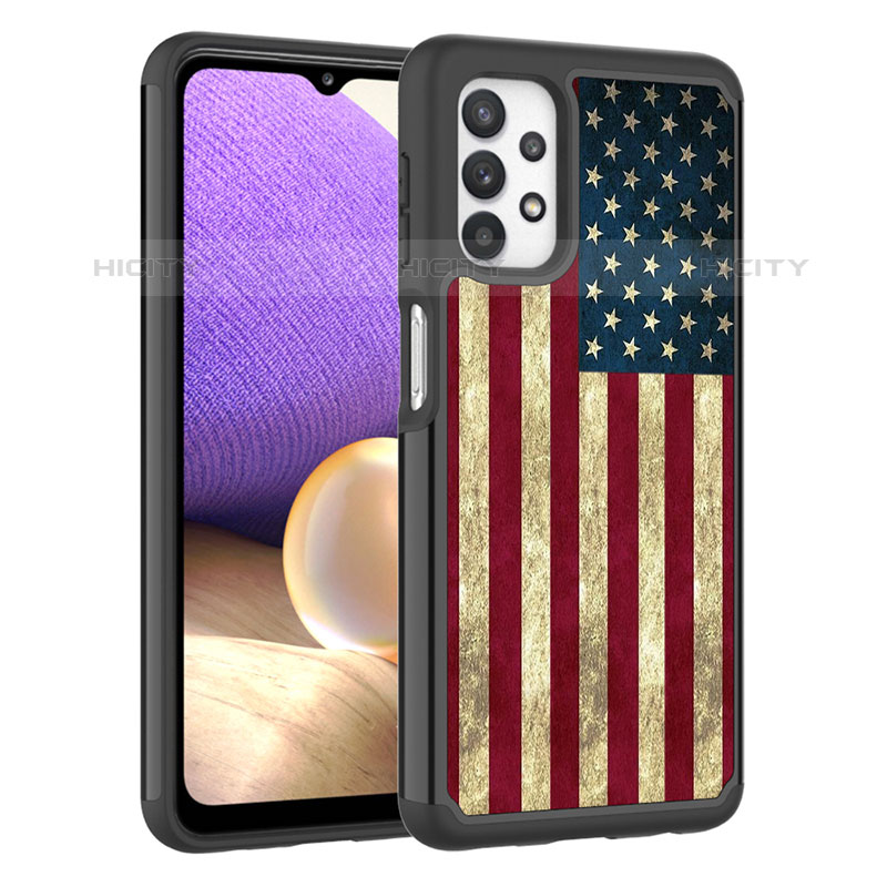 Funda Bumper Silicona y Plastico Carcasa Frontal y Trasera 360 Grados JX1 para Samsung Galaxy M32 5G