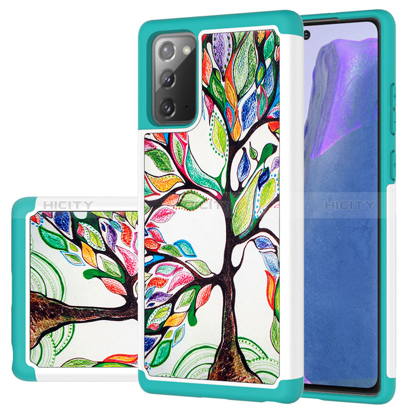 Funda Bumper Silicona y Plastico Carcasa Frontal y Trasera 360 Grados JX1 para Samsung Galaxy Note 20 5G