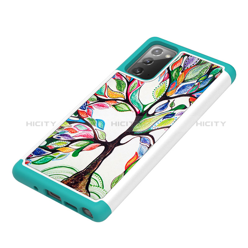 Funda Bumper Silicona y Plastico Carcasa Frontal y Trasera 360 Grados JX1 para Samsung Galaxy Note 20 5G