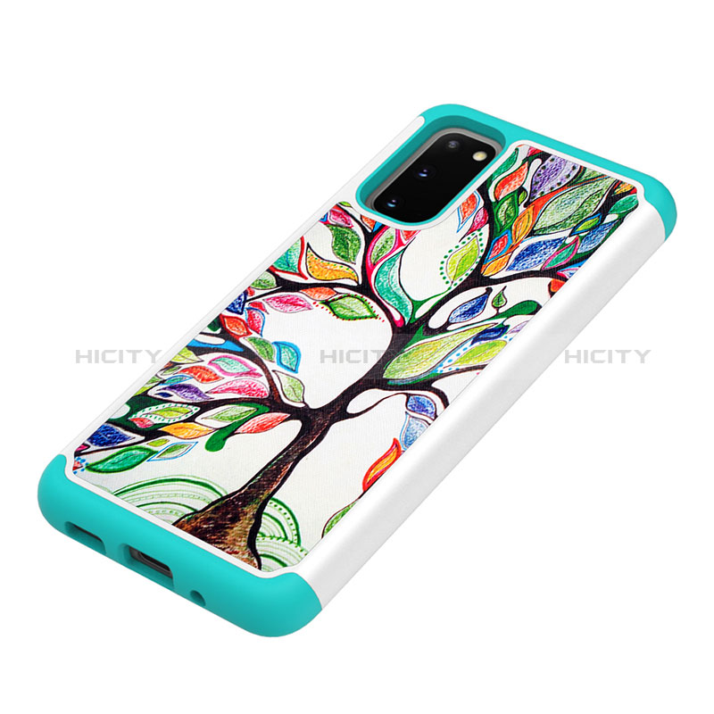 Funda Bumper Silicona y Plastico Carcasa Frontal y Trasera 360 Grados JX1 para Samsung Galaxy S20