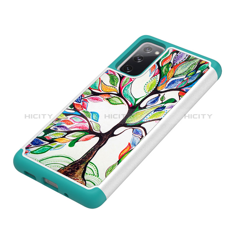 Funda Bumper Silicona y Plastico Carcasa Frontal y Trasera 360 Grados JX1 para Samsung Galaxy S20 FE 4G