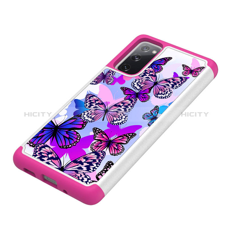 Funda Bumper Silicona y Plastico Carcasa Frontal y Trasera 360 Grados JX1 para Samsung Galaxy S20 FE 4G