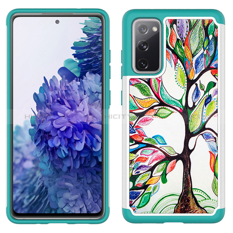 Funda Bumper Silicona y Plastico Carcasa Frontal y Trasera 360 Grados JX1 para Samsung Galaxy S20 FE 5G