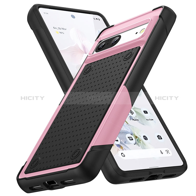 Funda Bumper Silicona y Plastico Carcasa Frontal y Trasera 360 Grados MQ1 para Google Pixel 7 5G