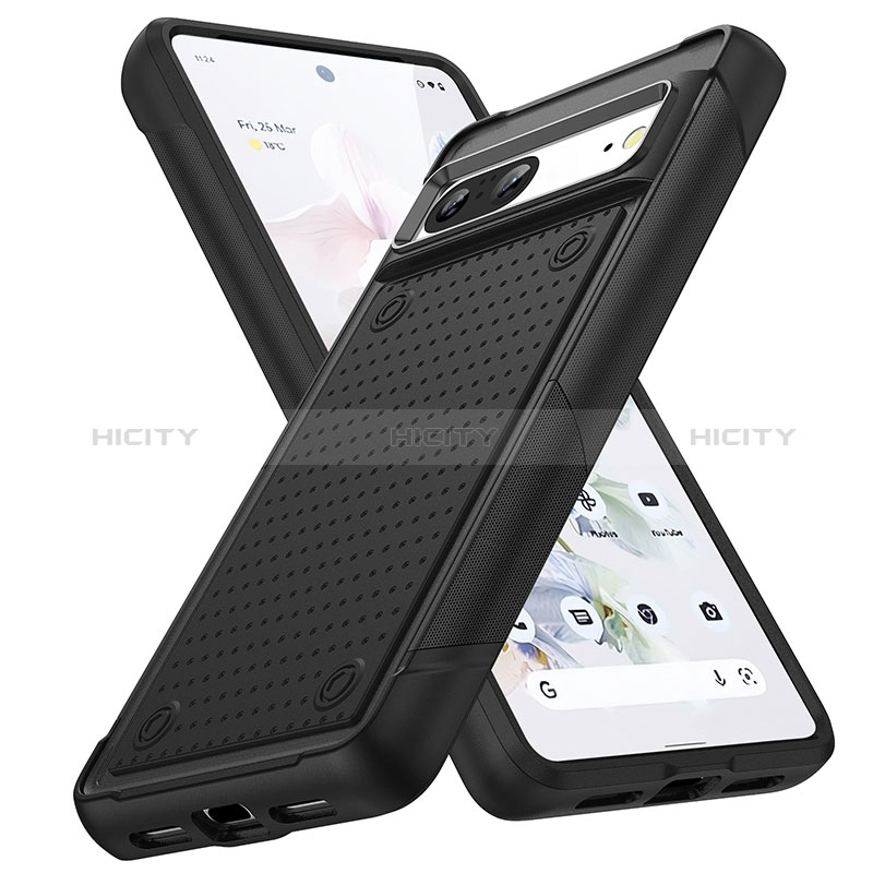 Funda Bumper Silicona y Plastico Carcasa Frontal y Trasera 360 Grados MQ1 para Google Pixel 7 5G