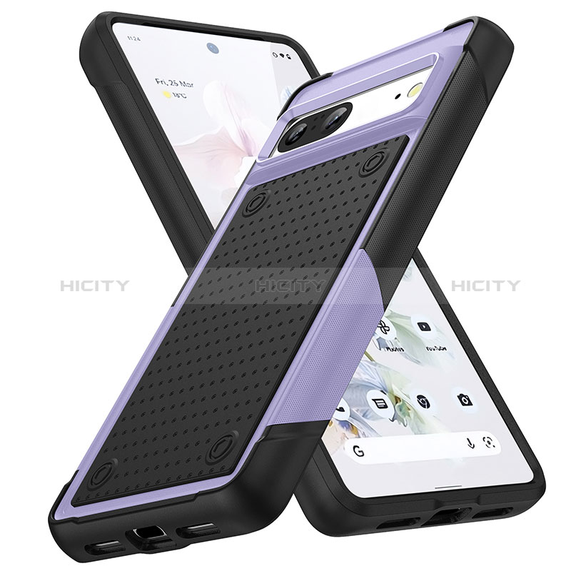 Funda Bumper Silicona y Plastico Carcasa Frontal y Trasera 360 Grados MQ1 para Google Pixel 7 5G